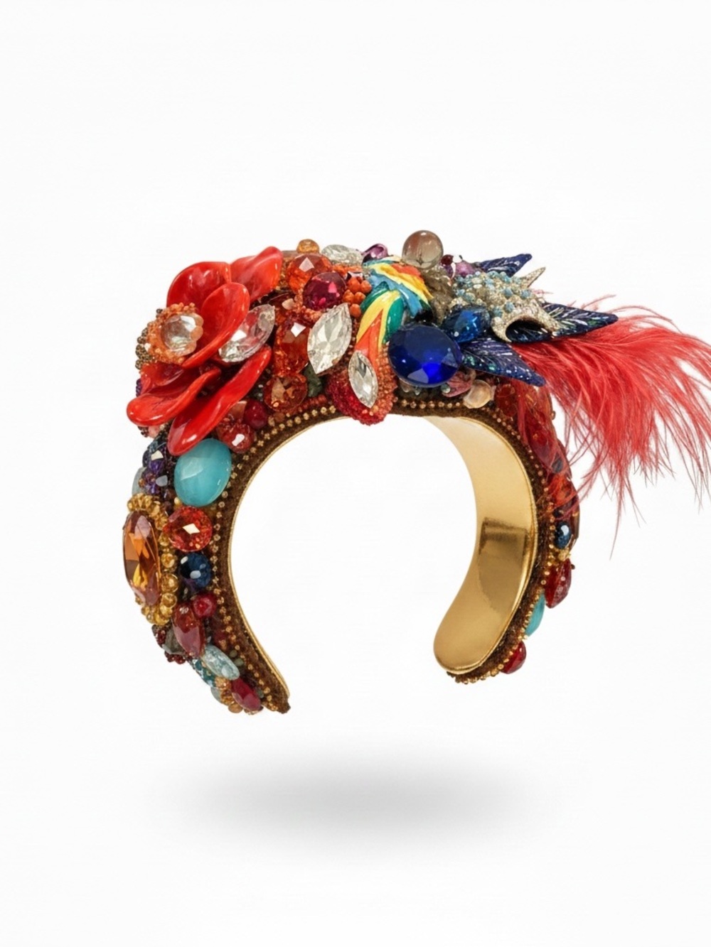 ONE OF A KIND ✨ Rare Vintage Wendy Gell “Wristy” Couture Statement Cuff Bracelet - Picture 6 of 9